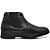 Bota Botina Ortopédica Elastico Calce fácil Bico Redondo Masculina Anatômica Leveterapia Preto - Imagem 1
