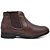Bota Botina Ortopédica Elastico Calce fácil Bico Redondo Masculina Anatômica Leveterapia Café - Imagem 5