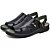 Chinelo Sandália Masculino Ortopédico Antstress Palmilha Gel Couro Legitimo Preto - Imagem 9