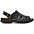 Chinelo Sandália Masculino Ortopédico Antstress Palmilha Gel Couro Legitimo Preto - Imagem 6