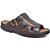 Chinelo Sandália Masculino Ortopédico Antstress Palmilha Gel Couro Legitimo Café - Imagem 3