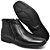 Bota Botina Leve Dois Zíperes Bico Quadrado Masculina Anatômica Leveterapia Preto - Imagem 8