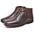 Bota Botina Leve Dois Zíperes Bico Quadrado Masculina Anatômica Leveterapia Café - Imagem 4
