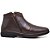 Bota Botina Leve Dois Zíperes Bico Quadrado Masculina Anatômica Leveterapia Café - Imagem 3