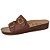 Sandália Chinelo Feminino Macio Ortopédico Leve Confortável Café - Imagem 3