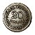 Moeda 20 Centavos 1924 Bronze [MBC+] Portugal - Imagem 1