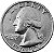 Moeda Quarter Dollar 1976 D [SOB] Bicentenário USA - Imagem 2