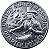 Moeda Quarter Dollar 1976 D [SOB] Bicentenário USA - Imagem 1