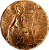 Moeda 1 Penny 1909 Bronze [MBC+] Edward VII Grã-Bretanha - Imagem 1