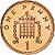 Moeda 1 Penny 2000 Aço/Cobre [SOB] Elizabeth II UK - Imagem 2