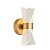 Arandela Yago - Bf009-Wmg - Ouro Fosco + Acrilico - P12xh23cm - Led 8w - 2700k - 640lm - Imagem 1