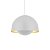 pendente Ergo Alum Ø400 Cabo PP 2xE27 Branco Fosco - Imagem 2