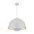 pendente Ergo Alum Ø400 Cabo PP 2xE27 Branco Fosco - Imagem 1
