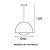 pendente Ergo Alum Ø400 Cabo PP 2xE27 Branco Fosco - Imagem 4