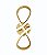 Aran 32x10x15cm 20w 3000k 1400lm Gold - Imagem 1