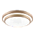 Plafon 50cm 120w 3000k 6000k 9000lm Dourado - Imagem 1
