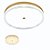 Plafon 40cm 60w 3000k 4800lm Dourado - Imagem 1