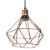 Pendente Aramado Diamante Cobre E-27 - Imagem 3