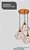 Pendente Aramado Diamante Cobre E-27 - Imagem 2