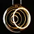 Lamp Led Parte Fil. Trou Globo Esfera 6w Fume E27 - Imagem 1