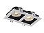 Spot Frame Embutir Quadrado Recuado Led 2xmr16 10w 3000k - Imagem 1
