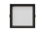 Painel Deep Led Preto 24w 1500lm Quadrado 3000k - Imagem 1