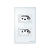 Tomada Dupla 10a Smart Wi-Fi Ets 1002 Branco - Imagem 1