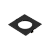 Embutido Plano Mr16 Quadrado Preto - Imagem 1