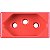 Tomada Modular 2p+T 20a Vermelho - Imagem 1