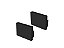 Acessorios Perfil Vertex 20 Tampa / Presilha Sob 14x20mm Preto Fosco - Imagem 1