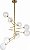 Luminária Ladder Ø63x110cm Haste Regulável – Dourado - Imagem 1
