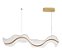 Pendente Sinuous 80x30cm Dourado - 3 Metros De Cabo - Imagem 1