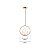 Pendente Balance Ø34cmxø20cm – Metal Dourado E Vidro Leitoso - Imagem 2