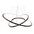 Pendente Júpter Ø80 Ø60 Ø40cm - 03 Metros De Cabo - Preto - Imagem 1