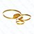 Plafon 20x30x40cm 56w 4200lm 3000k Dourado - Imagem 1