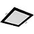 Luminaria Embutir Quadrada Preta Backstage Led 18w Autovolt 6500k - Imagem 1