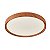 Plafon led rond. In 49cm 33w 3/4k/6.5k imbuia - Imagem 2