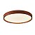 Plafon led rond. In 49cm 33w 3/4k/6.5k imbuia - Imagem 3