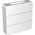 Arandela Clean LED Aletada ABS 6W Bi-Volt 3.000K - Branco - (23633004) - Imagem 1