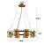 PENDENTE BOUZE CIN 80CM 8XG9 DOURADO E AMBAR - Imagem 2