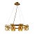 PENDENTE BOUZE CIN 80CM 8XG9 DOURADO E AMBAR - Imagem 1