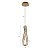 PENDENTE LED CRISTAL LEZIE IN C/45CM 33W 3000K OURO BRILHO - Imagem 2