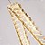 PENDENTE LED CRISTAL LEZIE IN C/45CM 33W 3000K OURO BRILHO - Imagem 4