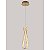 PENDENTE LED CRISTAL LEZIE IN C/45CM 33W 3000K OURO BRILHO - Imagem 1