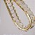 PENDENTE LED CRISTAL LEZIE IN C/45CM 33W 3000K OURO BRILHO - Imagem 5