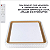 PLAFON LED KENLE QDR. 50CM 36W 3K/4K/6.5K DOURADO - Imagem 1