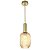 PENDENTE CANNE LON E27 OURO CHAMPAGNE - Imagem 1