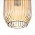 PENDENTE CANNE LON E27 OURO CHAMPAGNE - Imagem 5
