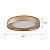 PLAFON LED VETA 50CM 36W 3K/4K/6,5K DOURADO - Imagem 2