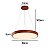 PENDENTE LED ORIS 60CM 36W 3000K IMBUIA - Imagem 2